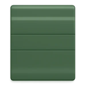 Green roller shutter color sample